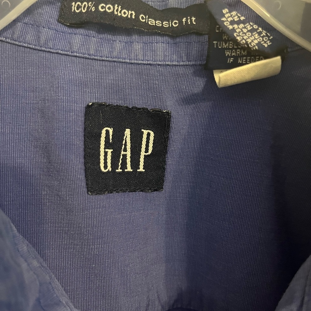 Gap classic fit button down shirt M - Picture 4 of 4